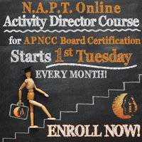 Activity Director Training Course - Starts 1st Tuesday of Every Month